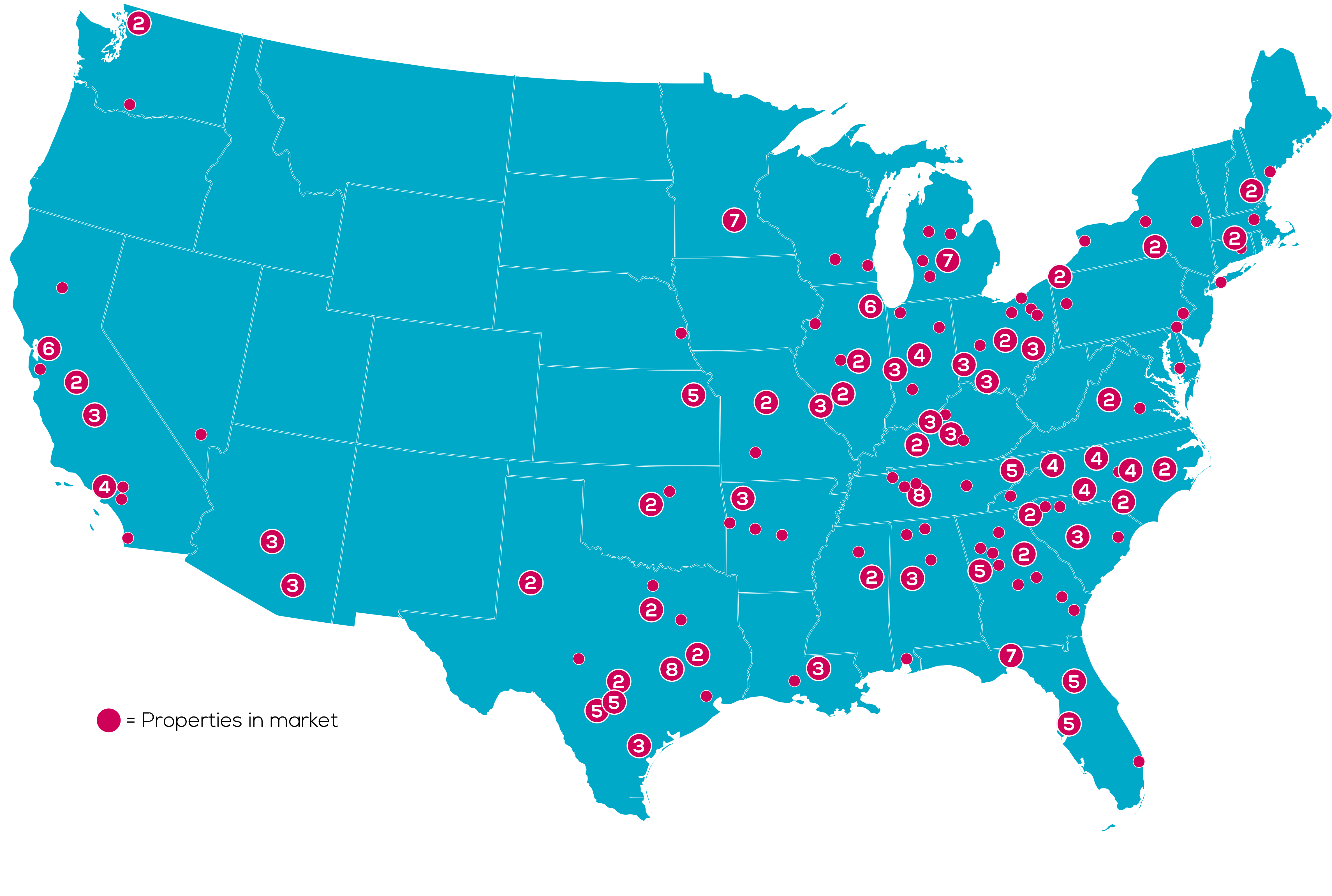 Peak Location map